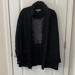 Tommy Bahama Black Zip-Front Utility Jacket